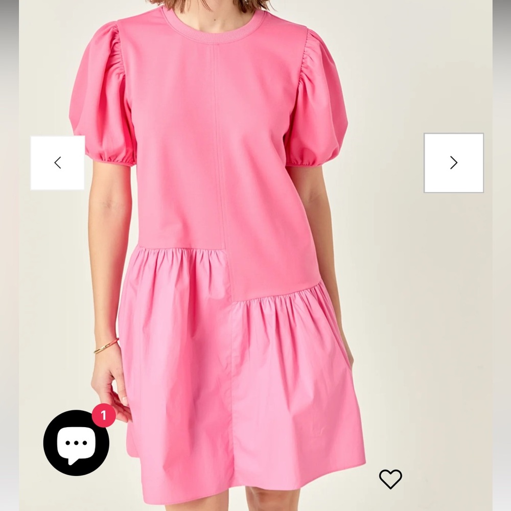 English Factory Mixed Media Dress